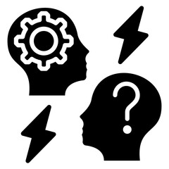 Conflict Resolution Icon Element For Design