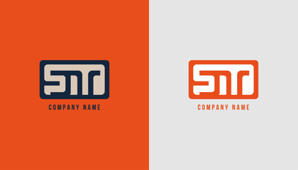 Abstract Pictorial Mark Logo Template with Vibrant and Strong Color for Corporate Company S I T D Solid Rectangel Rounded Letter Mark