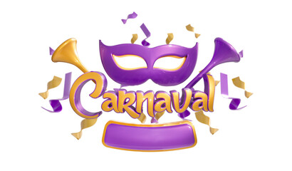 Selo 3d para astes de Carnval / 3d stamp for carnival astes