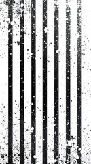 Set of banners with black striped pattern isolated on transparent background. PNG