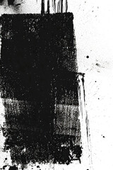 Black ink stain isolated on transparent background. PNG