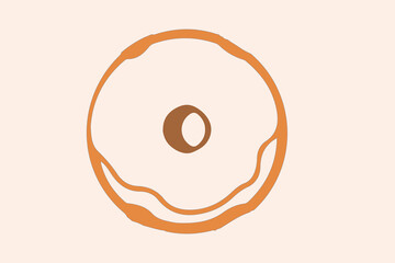 Donuts icon vector, donut, bakery, desserts, sweet donut with sprinkles sign and symbol. Bakery sign and symbol