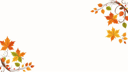 autumn leaves clipart white background