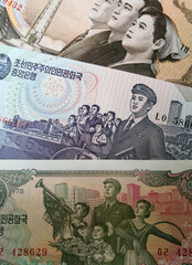 North Korea money, won
