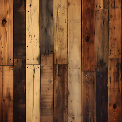 Rustic wooden plank with natural grain and weathered texture, adding warmth and charm to any setting