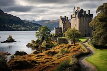 Exploring the castles of Scotland. - obrazy, fototapety, plakaty