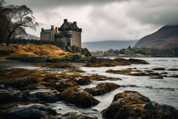 Fototapeta na wymiar Exploring the castles of Scotland.
