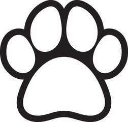 Paw icon vector illustration. paw print sign and symbol. dog or cat paw © Ian