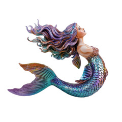 Mermaid Figurine With Long Hair