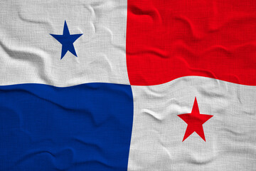 National flag of Panama. Background  with flag of Panama.