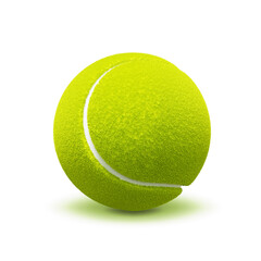 Tennis ball isolated on white background. 3d-rendering