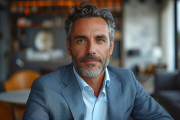 Fototapeta premium Business man, project manager in modern office.