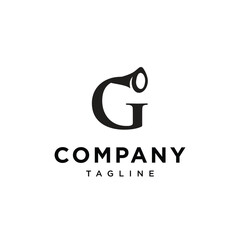 Letter G Trumpet logo icon vector Template