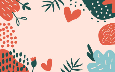 Abstract background poster. Good for fashion fabrics, postcards, email header, wallpaper, banner, events, covers, advertising, and more. Valentine's day, women's day, mother's day background.