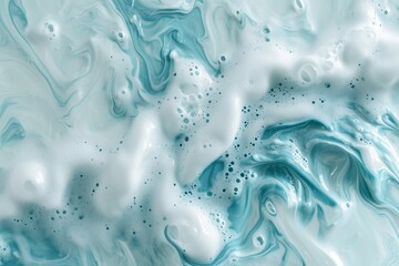 Naklejka premium Wavy flowing soap bubbles