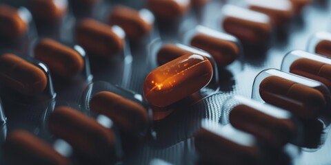 Close Up Of A Medicine Capsule Pill - obrazy, fototapety, plakaty
