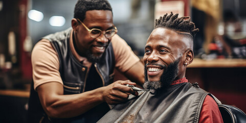 Community Vibes: Black Customers at a Local Barbershop