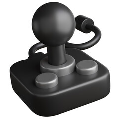 3d render of retro game controller gadgets for design.