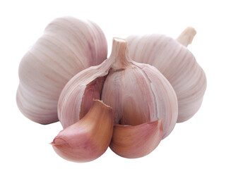 Garlic isolated on white background