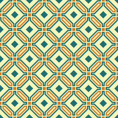 seamless retro geometric ornamental pattern