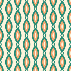 seamless retro geometric ornamental pattern - 718561943