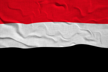 National flag of Yemen. Background  with flag  of Yemen.