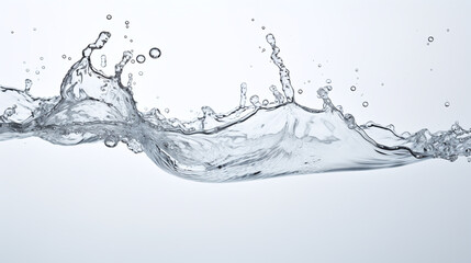 Water splash isolated on white background.