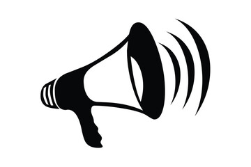 illustration of a megaphone,  megaphone, Announcement Logo Icon, Announcement Symbol Editable vector file	