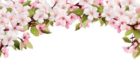 Obraz na płótnie Canvas pink cherry blossom isolated
