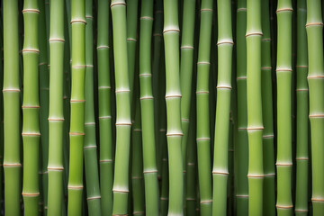 Closeup shot green bamboo forest, bamboo texture background