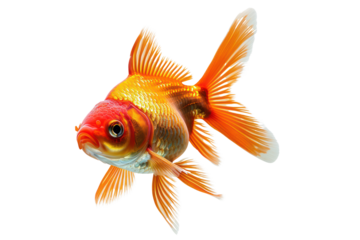 Goldfish on transparent background