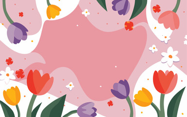 Abstract background poster. Good for fashion fabrics, postcards, email header, wallpaper, banner, events, covers, advertising, and more. Valentine's day, women's day, mother's day background.