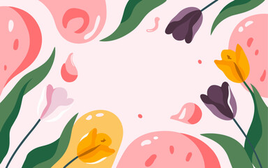Abstract background poster. Good for fashion fabrics, postcards, email header, wallpaper, banner, events, covers, advertising, and more. Valentine's day, women's day, mother's day background.
