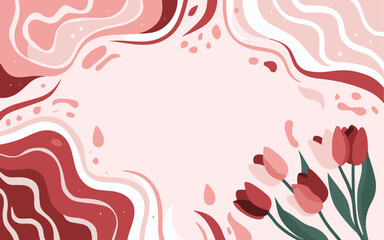 Abstract background poster. Good for fashion fabrics, postcards, email header, wallpaper, banner, events, covers, advertising, and more. Valentine's day, women's day, mother's day background.