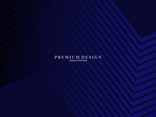 Blue abstract background with modern corporate concept. Vector horizontal template for digital lux business banner, contemporary formal invitation, luxury voucher, prestigious gift certificate.