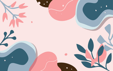 Abstract tulip background poster. Good for fashion fabrics, postcards, email header, wallpaper, banner, events, covers, advertising, and more. Valentine's day, women's day, mother's day background.