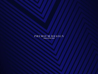 Blue abstract background with modern corporate concept. Vector horizontal template for digital lux business banner, contemporary formal invitation, luxury voucher, prestigious gift certificate.