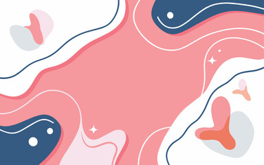 Obraz premium Abstract tulip background poster. Good for fashion fabrics, postcards, email header, wallpaper, banner, events, covers, advertising, and more. Valentine's day, women's day, mother's day background.