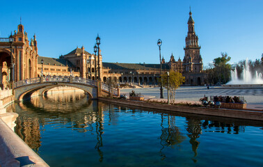 the beautiful city of Seville on a wonderful spring day