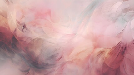 abstract pink background with feathers floral