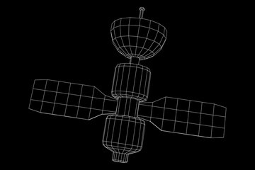 Space station communications satellite.