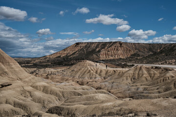 Paisaje desértico en las Bardenas Reales de Navarra