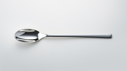 a solitary wrench, its polished surface reflecting the surrounding light, against a minimalist white backdrop, 