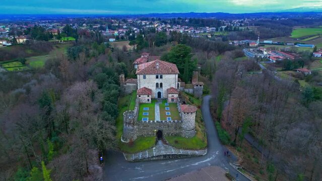 Sanctuary of the Missionary Madonna and ancient medieval castle of Tricesimo.