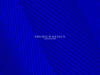 Blue abstract background with modern corporate concept. Vector horizontal template for digital lux business banner, contemporary formal invitation, luxury voucher, prestigious gift certificate.