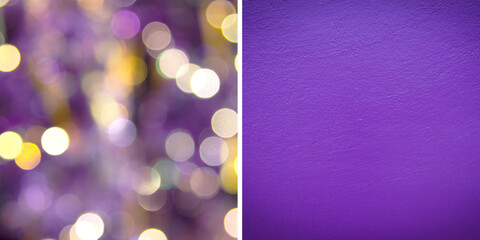 purple glitter texture christmas abstract - panoramic background or bokeh with blank space