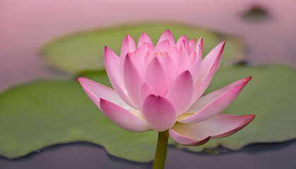 pink lotus flower in the pound