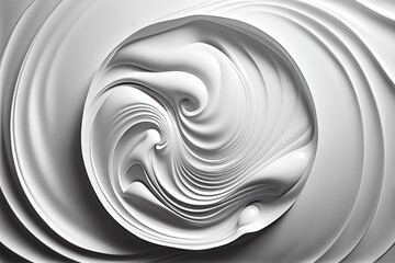 White rock smooth texture swirl top angle down