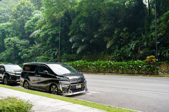 Kuala Lumpur, Malaysia- 22 october 2023: Toyota Alphard on the street
