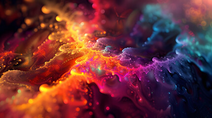 Colorful Background Bursting With Vibrant Hues